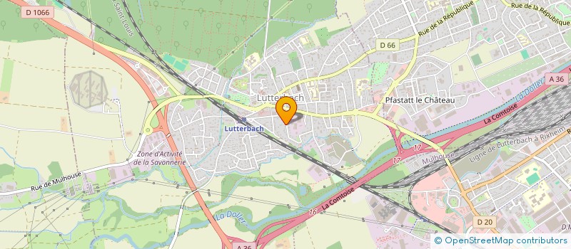 localisation de l'entreprise SCI DU WALDECK  LUTTERBACH