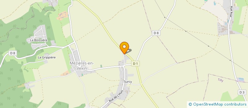 localisation de l'entreprise SCI DU WEST  MEZIERES-EN-VEXIN