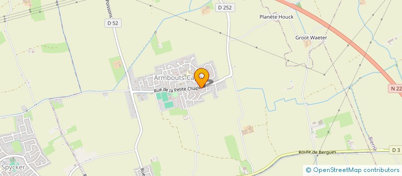 localisation de l'entreprise SCI DU WESTHOEK  ARMBOUTS-CAPPEL