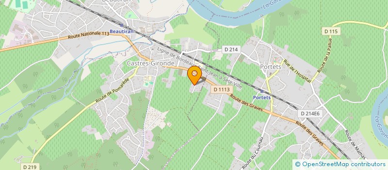 localisation de l'entreprise SCI DU WRI SAINT JOSEPH  CASTRES-GIRONDE