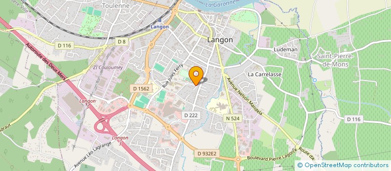 localisation de l'entreprise SCI DU XIV RUE PASTEUR à LANGON