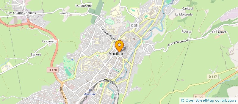 localisation de l'entreprise SCI DU XV  AURILLAC