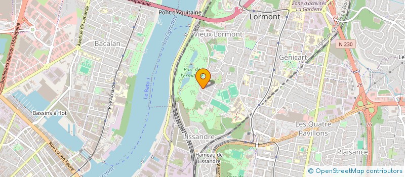 localisation de l'entreprise SCI DU XVIII JUILLET  LORMONT