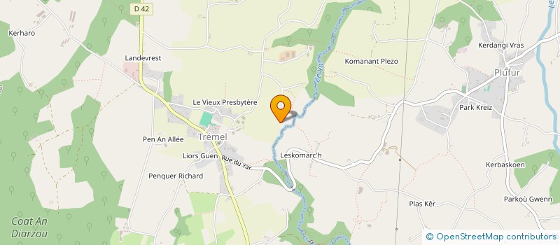 localisation de l'entreprise SCI DU YAR  TREMEL