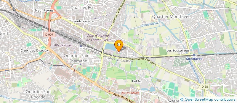 localisation de l'entreprise SCI DU ZEBRE  AVIGNON