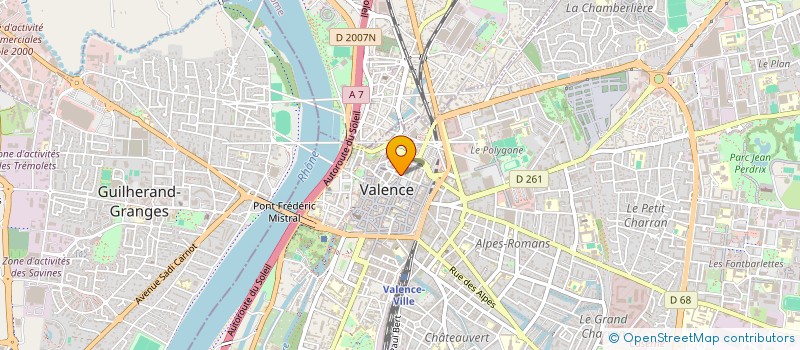 localisation de l'entreprise SCI DU ZENITH à VALENCE