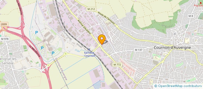 localisation de l'entreprise SCI DU ZENITH  COURNON-D'AUVERGNE