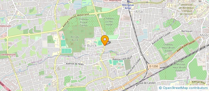 localisation de l'entreprise SCI DU ZORION  MERIGNAC