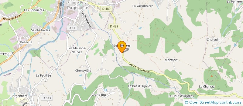 localisation de l'entreprise SCI DUABAHC  SAINT-GENIS-L ARGENTIERE