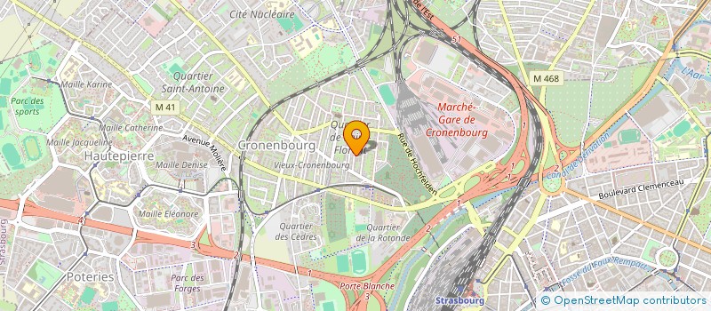 localisation de l'entreprise SCI DUALESTAT 25  STRASBOURG