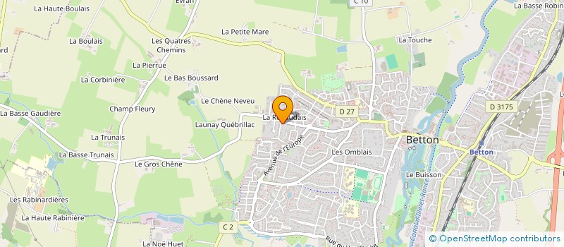 localisation de l'entreprise SCI DUALLITIS  BETTON