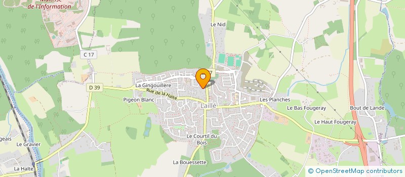 localisation de l'entreprise SCI DUAM  LAILLE