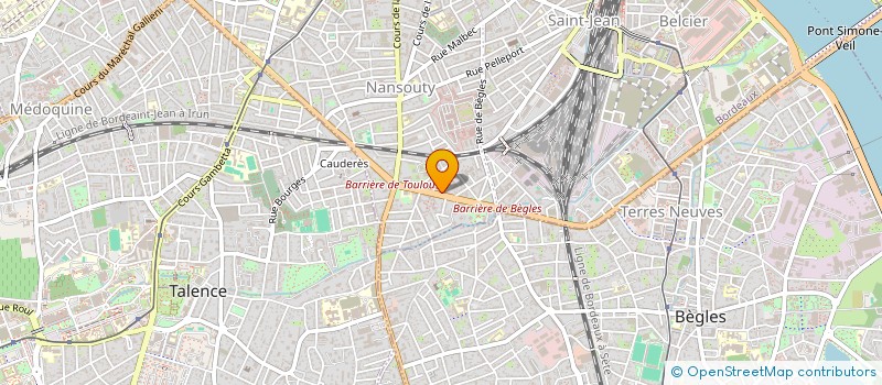 localisation de l'entreprise SCI DUAU 1  BORDEAUX