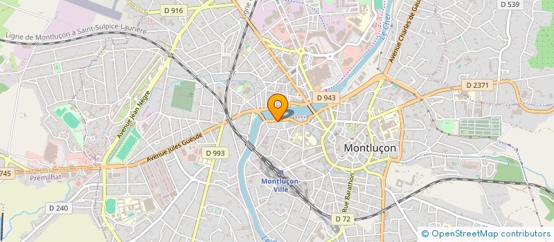 localisation de l'entreprise SCI DUB IMMO à MONTLUCON