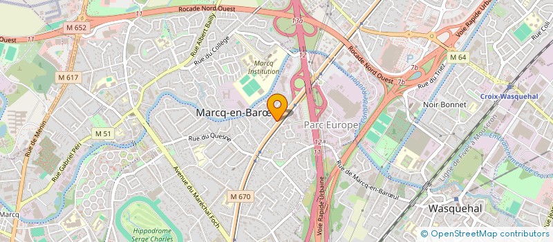 localisation de l'entreprise SCI DUBARD à MARCQ-EN-BARŒUL
