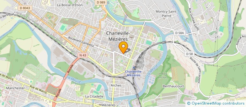 localisation de l'entreprise SCI DUBAS  CHARLEVILLE-MEZIERES