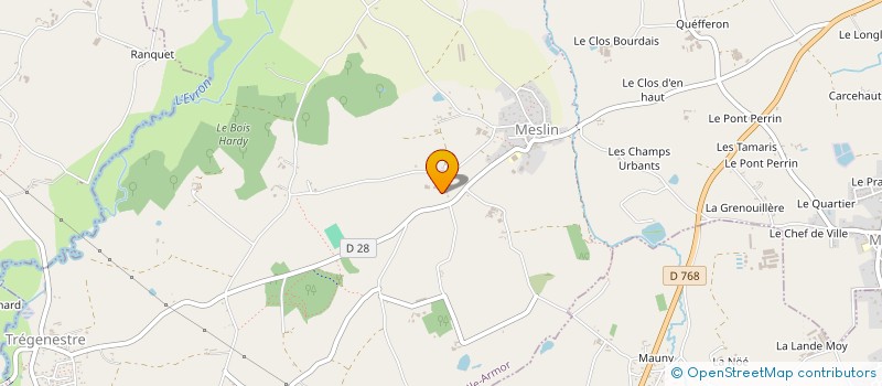 localisation de l'entreprise SCI DUBE GWENN  LAMBALLE-ARMOR