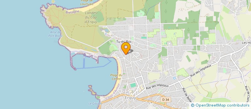 localisation de l'entreprise SCI DUBED  ERQUY