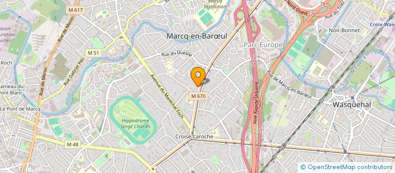 localisation de l'entreprise SCI DUBEL  MARCQ-EN-BARUL