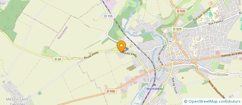 localisation de l'entreprise SCI DUBEV  MONTDIDIER