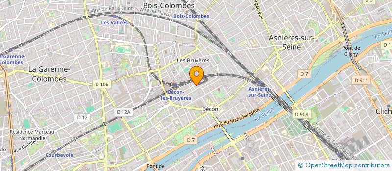 localisation de l'entreprise SCI DUBIEZ à COURBEVOIE
