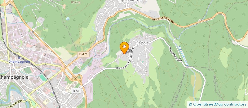 localisation de l'entreprise SCI DUBINI  SAPOIS