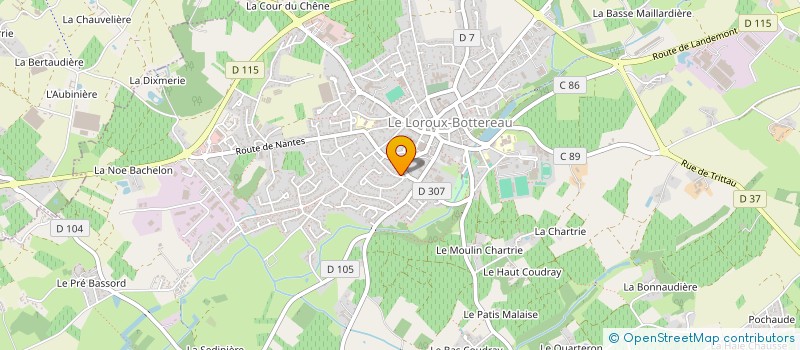 localisation de l'entreprise SCI DUBLANC  LE LOROUX-BOTTEREAU