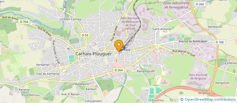 localisation de l'entreprise SCI DUBOIS à CARHAIX PLOUGUER
