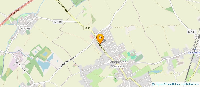 localisation de l'entreprise SCI DUBOIS  SAINGHIN-EN-WEPPES