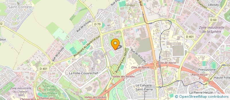 localisation de l'entreprise SCI DUBOIS à CAEN