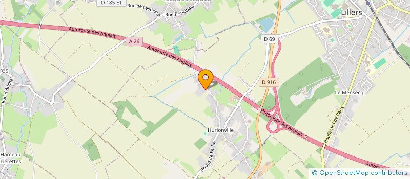 localisation de l'entreprise SCI DUBOIS BERNARD  LILLERS