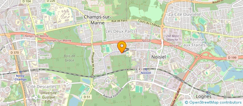 localisation de l'entreprise SCI DUBOIS-BINAULD  CHAMPS-SUR-MARNE