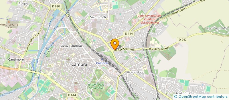 localisation de l'entreprise SCI DUBOIS - DELOFFRE à CAMBRAI