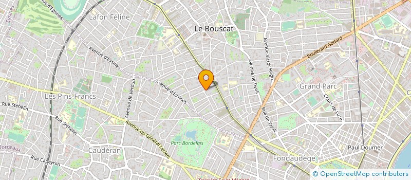 localisation de l'entreprise SCI DUBOIS DU MONTEIL  LE BOUSCAT