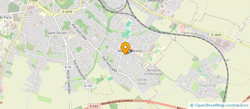 localisation de l'entreprise SCI DUBOIS-NAJDER à CAMBRAI