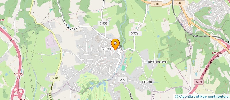 localisation de l'entreprise SCI DUBOS  DOMMARTIN