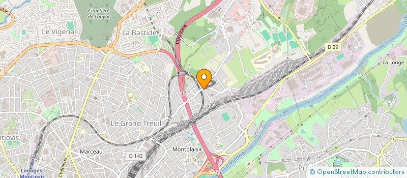 localisation de l'entreprise SCI DUBOST à LIMOGES