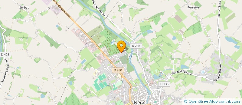 localisation de l'entreprise SCI DUBOURG FRERES  NERAC