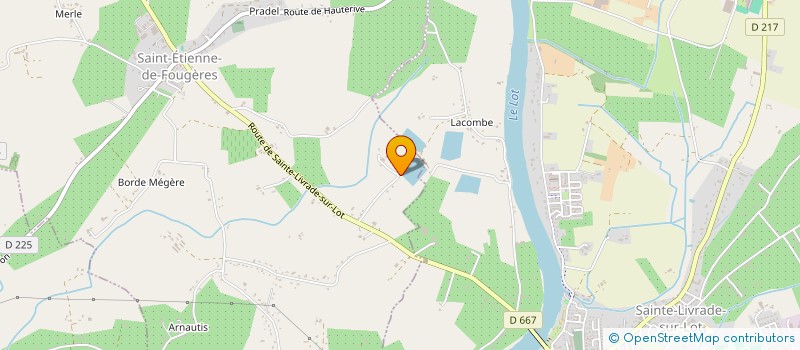 localisation de l'entreprise SCI DUBOUT MONCERAT  SAINT-ETIENNE-DE-FOUGERES