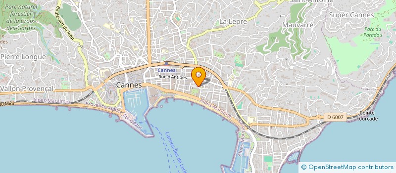 localisation de l'entreprise SCI DUBOYS D'ANGERS à CANNES