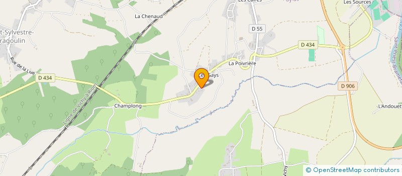 localisation de l'entreprise SCI DUBRETHON  SAINT-SYLVESTRE-PRAGOULIN