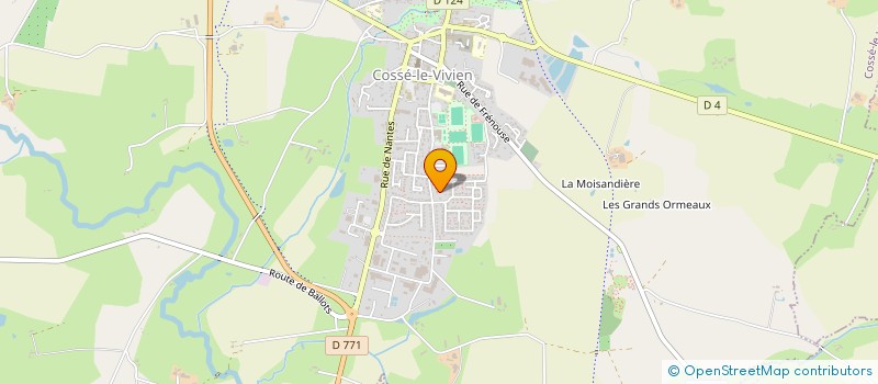 localisation de l'entreprise SCI DUBRETON  COSSE-LE-VIVIEN