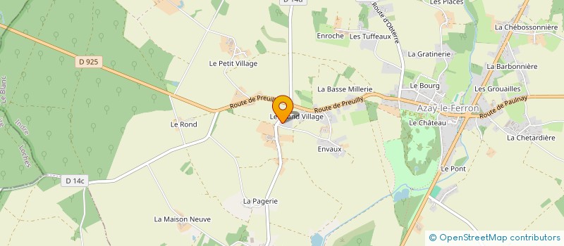 localisation de l'entreprise SCI DUBREUIL à AZAY-LE-FERRON