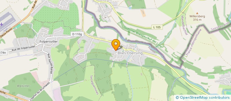 localisation de l'entreprise SCI DUBREUIL  BLIES-EBERSING