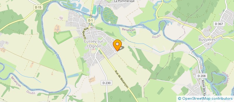 localisation de l'entreprise SCI DUBREUIL  CUSSEY SUR L'OGNON