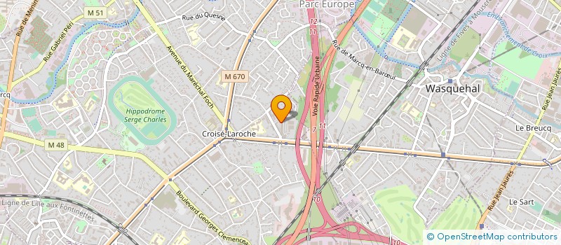 localisation de l'entreprise SCI DUBROEUCQ à MARCQ-EN-BARŒUL
