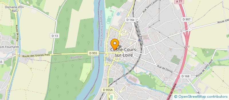 localisation de l'entreprise SCI DUBUREAU à COSNE-COURS-SUR-LOIRE