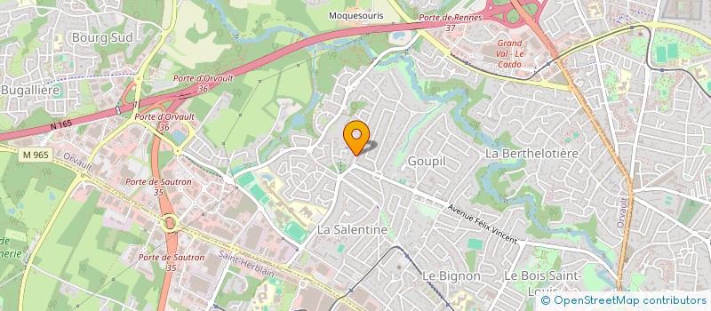 localisation de l'entreprise SCI DUBUS M2A à ORVAULT