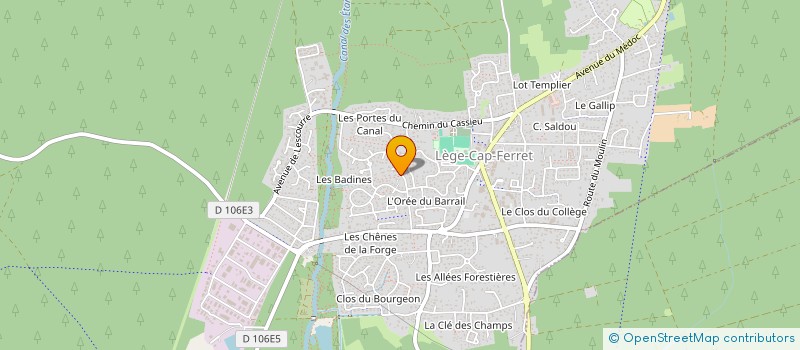 localisation de l'entreprise SCI DUC 92 à LEGE-CAP-FERRET