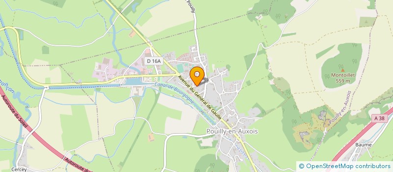 localisation de l'entreprise SCI DUC D'AUXOIS  CHAMPAGNE-AU-MONT-D OR